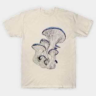 Blue-topped mushrooms T-Shirt